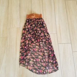 Long Floral Skirt
